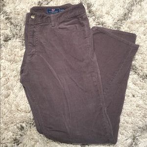 vineyard vines corduroy gray-brown pants